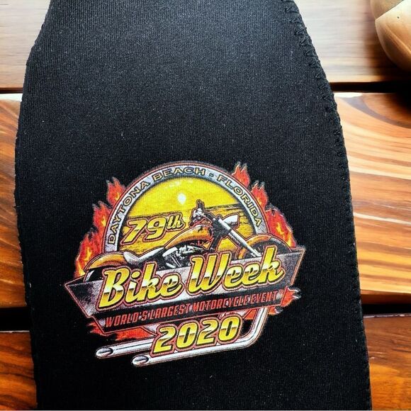 Official 2020 Daytona Beach l 79th Bike Week l Zipped Bottle Cooler l NWT - Picture 6 of 9